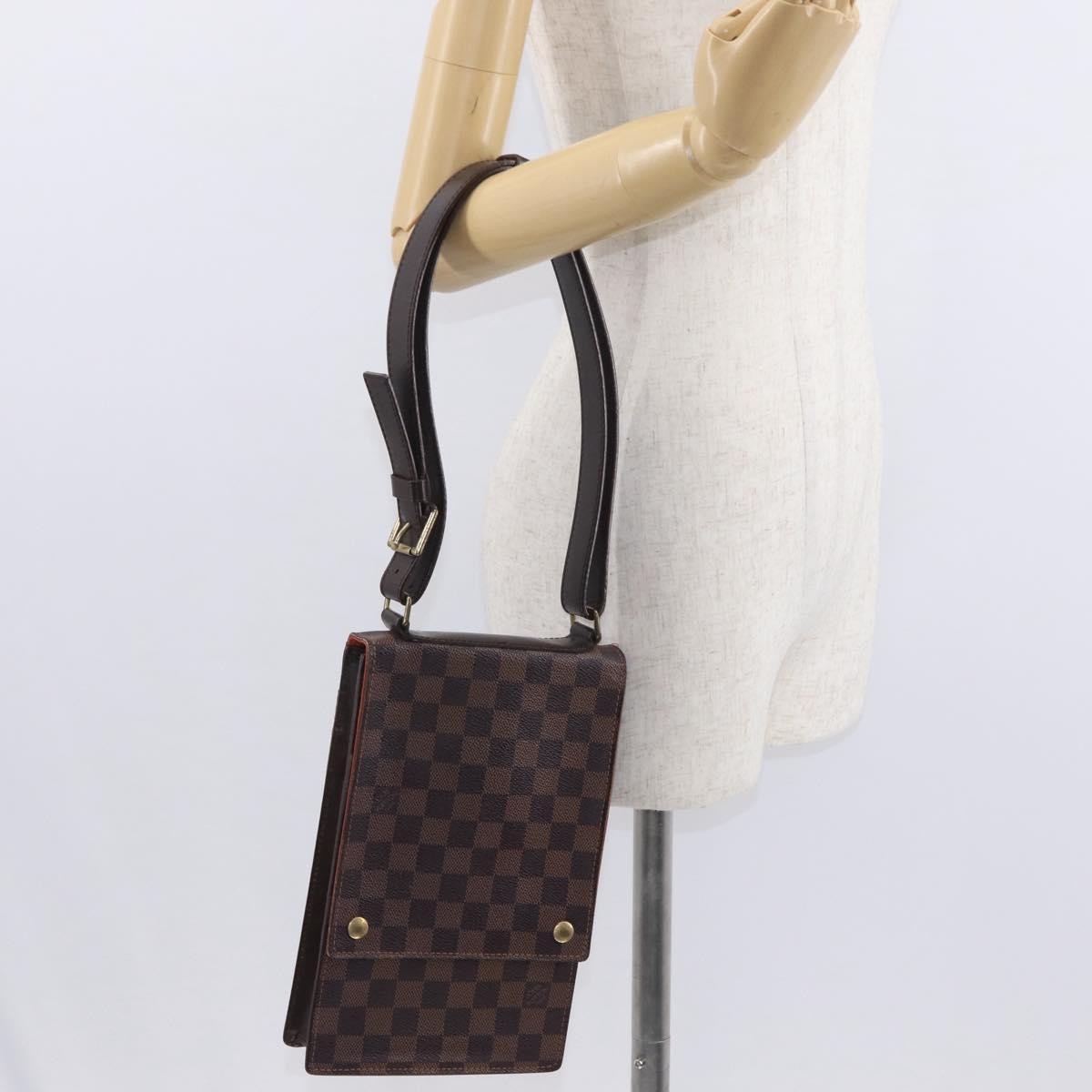 Louis Vuitton Portobello Messenger Damier Brown Canvas Shoulder Bag Bag (Pre-Owned)