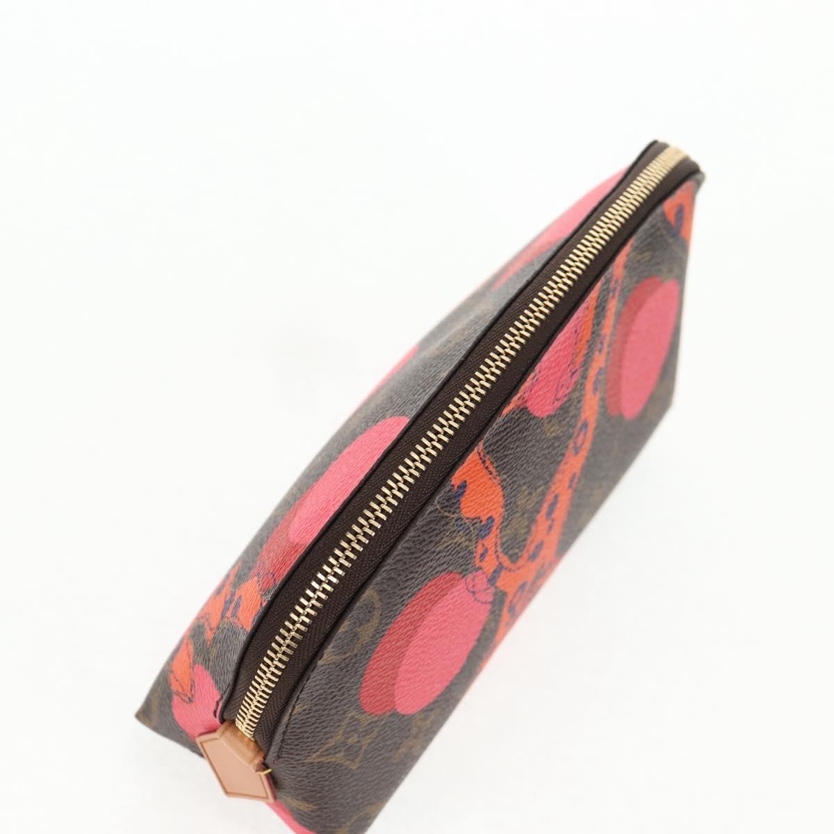 Louis Vuitton Cosmetic Pouch Limited Edition Monogram Jungle Dots Brown Canvas Bag (Pre-Owned)