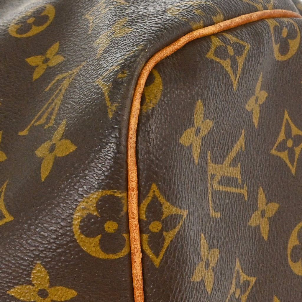 Louis Vuitton Keepall Bag Monogram Canvas Brown Canvas Travel Bag Bag (Pre-Owned)
