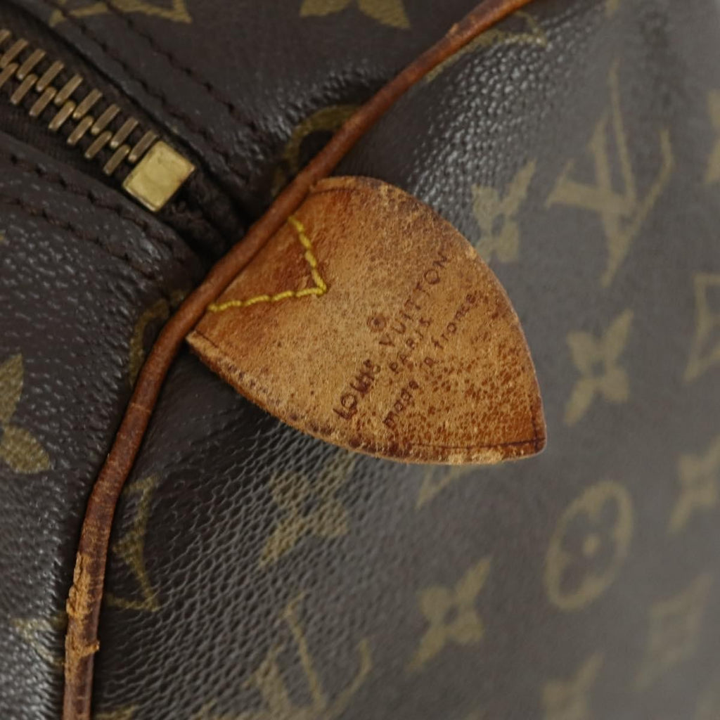 Louis Vuitton Keepall Bag Monogram Canvas Brown Canvas Travel Bag Bag (Pre-Owned)
