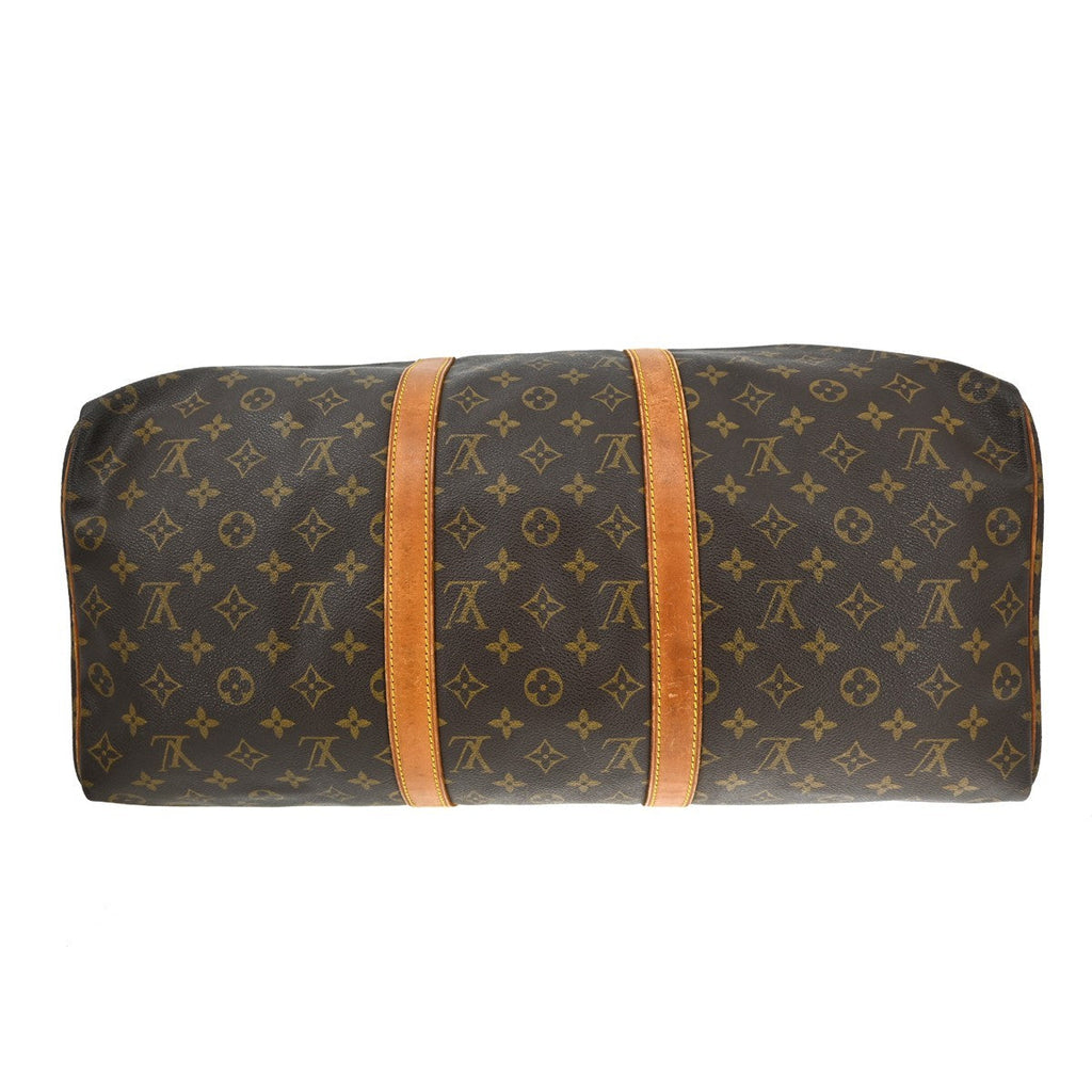Louis Vuitton Keepall Bag Monogram Canvas Brown Canvas Travel Bag Bag (Pre-Owned)