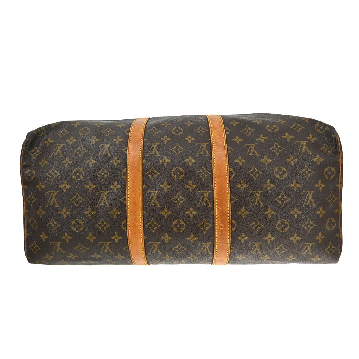Louis Vuitton Keepall Bag Monogram Canvas Brown Canvas Travel Bag Bag (Pre-Owned)