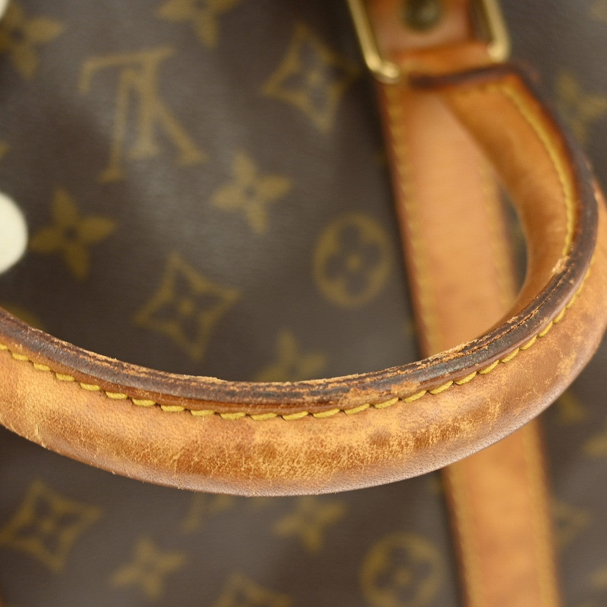 Louis Vuitton Keepall Bag Monogram Canvas Brown Canvas Travel Bag Bag (Pre-Owned)