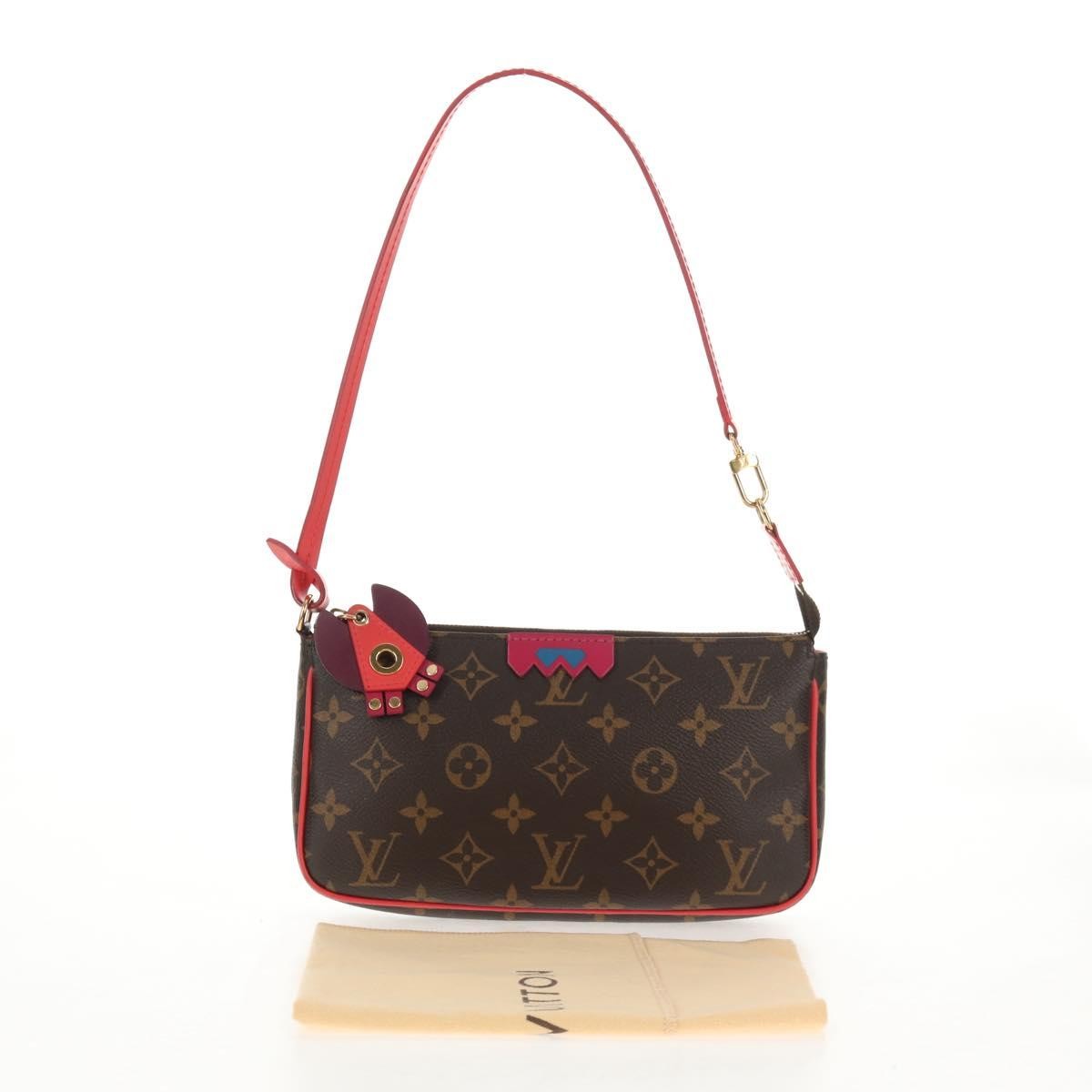 Louis Vuitton Pochette Accessoires Nm Limited Edition Totem Monogram Canvas Brown Canvas Clutche & Pouche Bag (Pre-Owned)