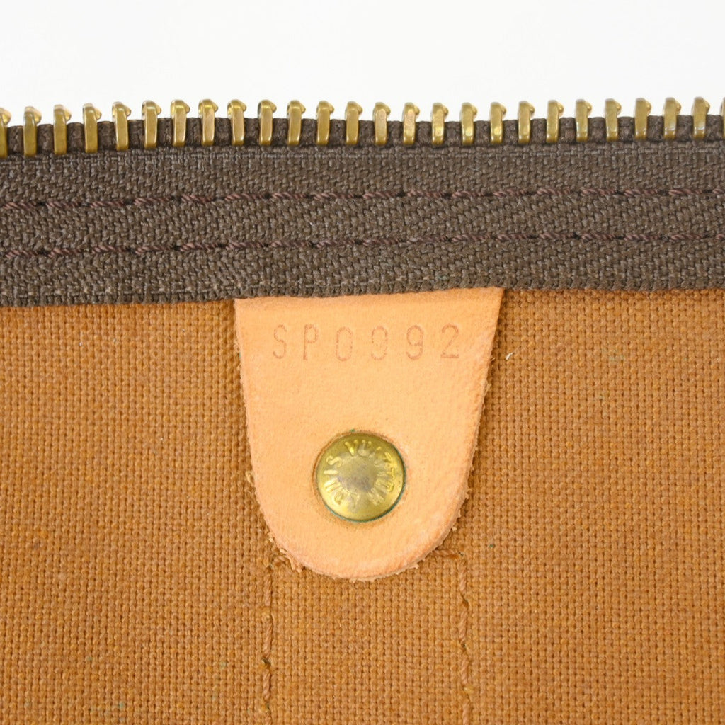 Louis Vuitton Keepall Bag Monogram Canvas Brown Canvas Travel Bag Bag (Pre-Owned)