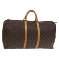 Louis Vuitton Keepall Bag Monogram Canvas Brown Canvas Travel Bag Bag (Pre-Owned)