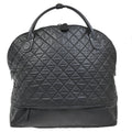Chanel Horizontal Sport Weekender Bag Quilted Coated Canvas Black Nylon Travel Bag Bag (Pre-Owned)