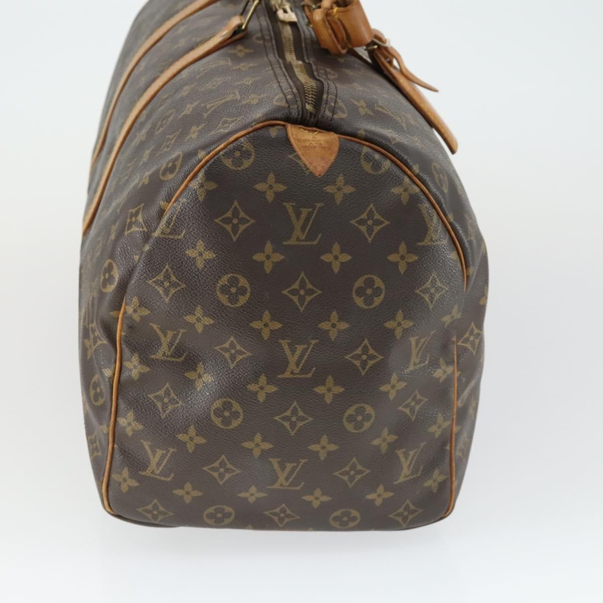 Louis Vuitton Keepall Bag Monogram Canvas Brown Canvas Travel Bag Bag (Pre-Owned)