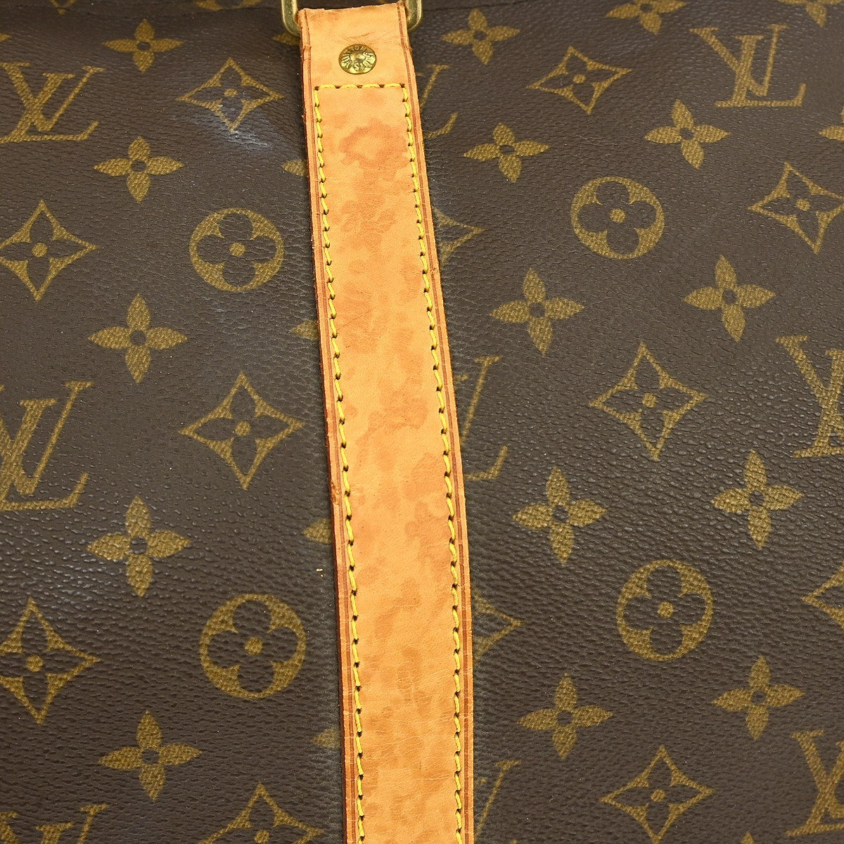 Louis Vuitton Keepall Bag Monogram Canvas Brown Canvas Travel Bag Bag (Pre-Owned)