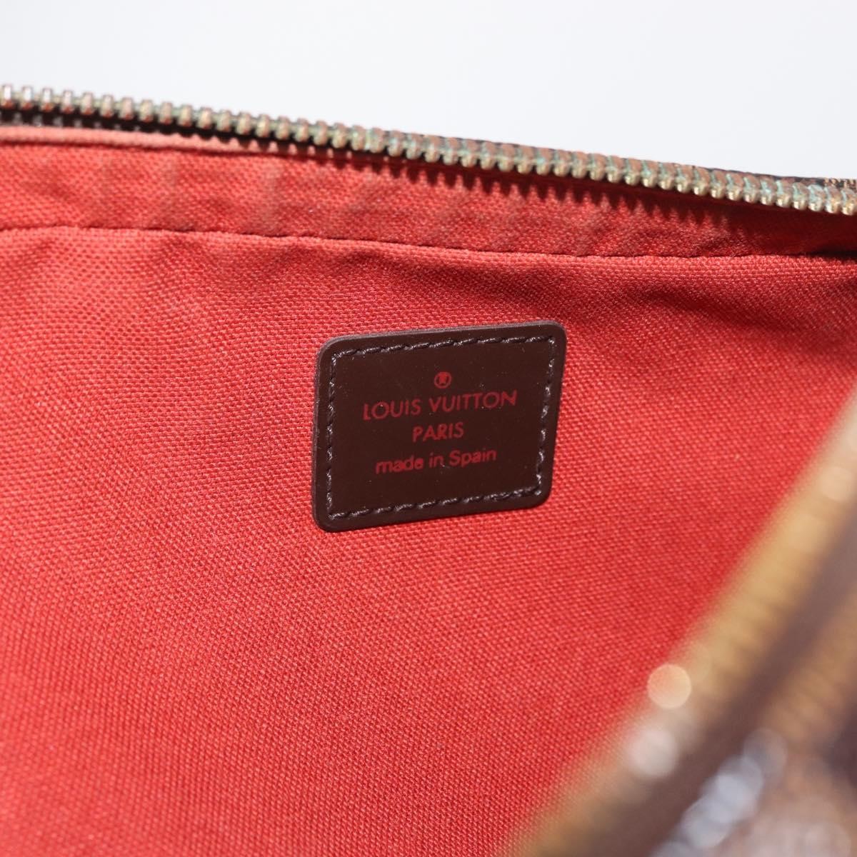 Louis Vuitton Geronimos Waist Bag Damier Brown Canvas Clutche & Pouche Bag (Pre-Owned)