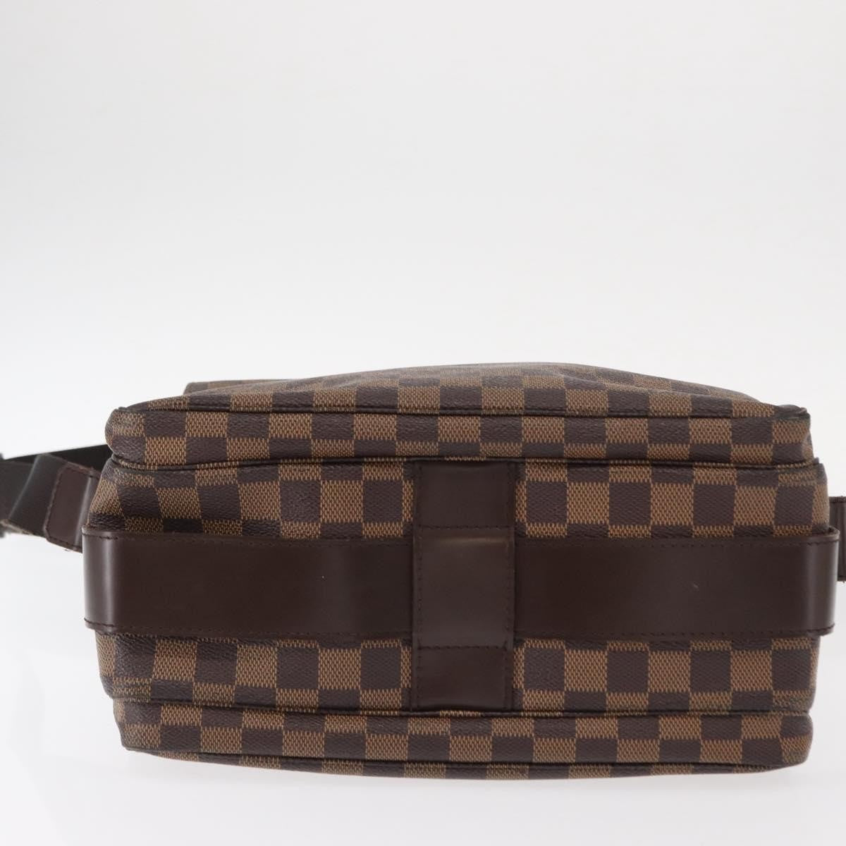 Louis Vuitton Naviglio Handbag Damier Brown Canvas Shoulder Bag Bag (Pre-Owned)