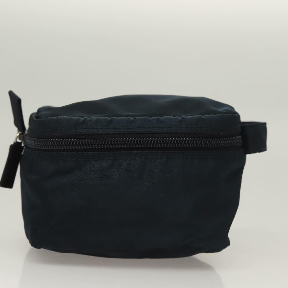 Prada Zip Around Toiletry Bag Tessuto Navy Nylon Clutche & Pouche Bag (Pre-Owned)