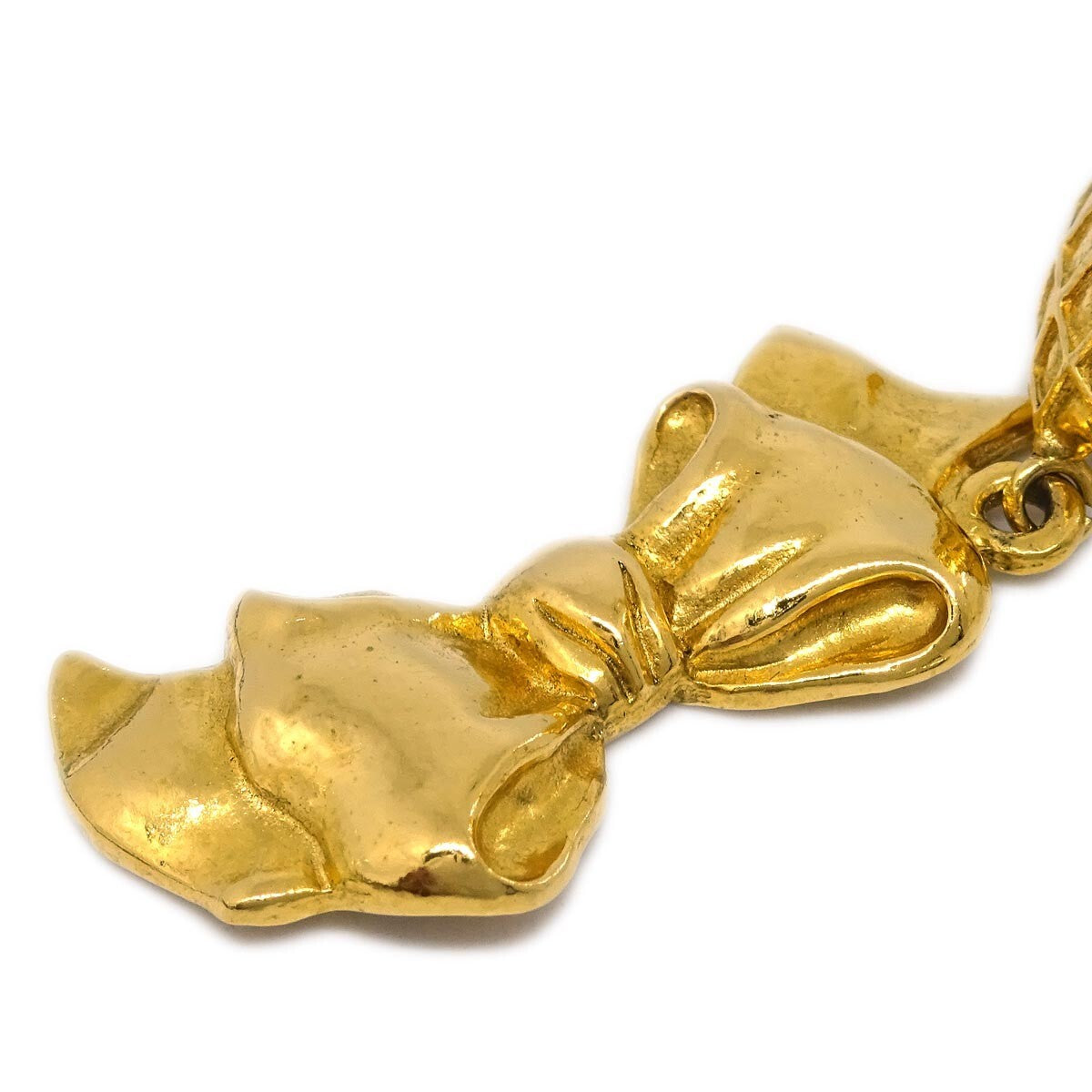 Chanel Cc Rhombus Clip-On Earrings Metal Gold Gold_Plated Earrings Jewelry (Pre-Owned)