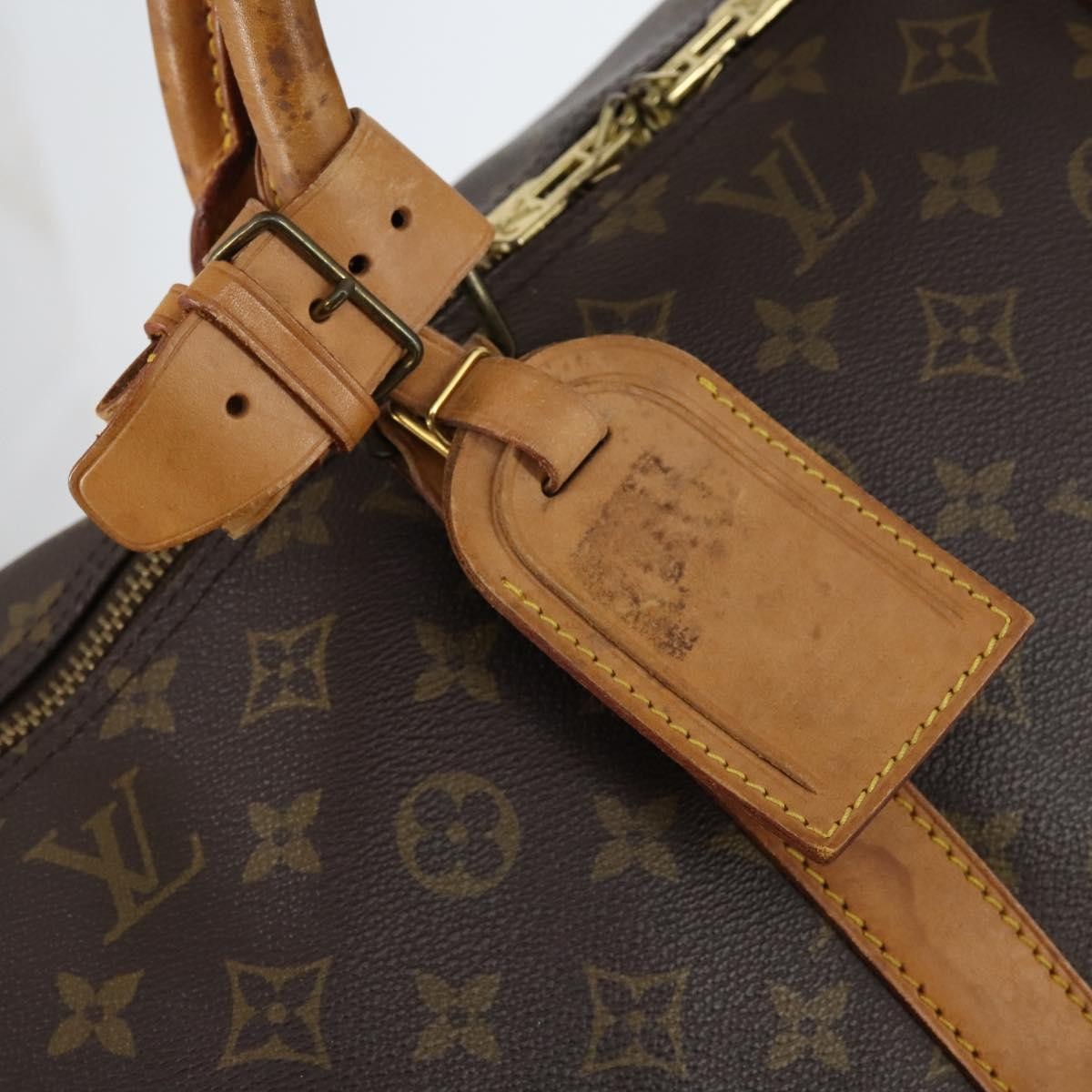 Louis Vuitton Keepall Bag Monogram Canvas Brown Canvas Travel Bag Bag (Pre-Owned)