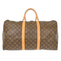 Louis Vuitton Keepall Bag Monogram Canvas Brown Canvas Travel Bag Bag (Pre-Owned)
