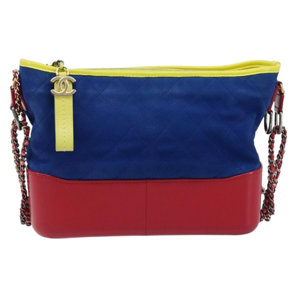 Chanel Gabrielle Hobo Quilted Suede Multicolour Suede Shoulder Bag Bag (Pre-Owned)