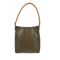 Louis Vuitton Monogram Looping Handbag Monogram Canvas Brown Canvas Shoulder Bag Bag (Pre-Owned)