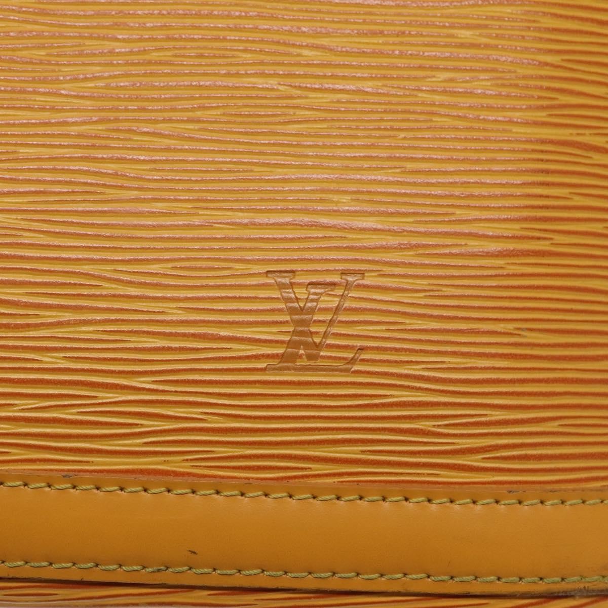 Louis Vuitton Lussac Handbag Epi Leather Yellow Leather Shoulder Bag Bag (Pre-Owned)
