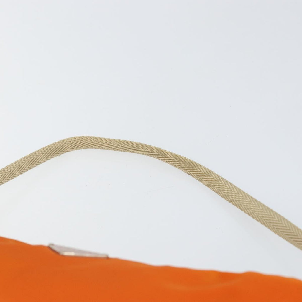 Prada Pochette Shoulder Bag Tessuto Orange Nylon Clutche & Pouche Bag (Pre-Owned)
