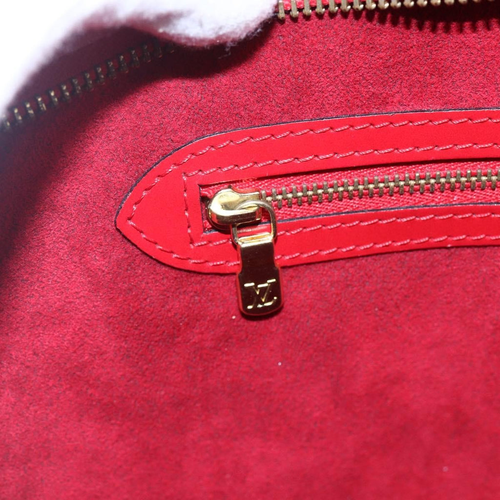 Louis Vuitton Saint Jacques Handbag Epi Leather Red Leather Shoulder Bag Bag (Pre-Owned)