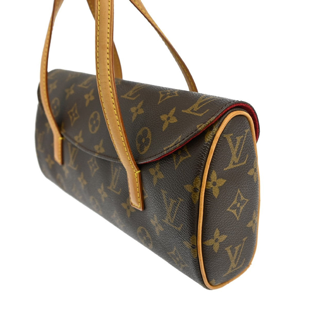Louis Vuitton Sonatine Handbag Monogram Canvas Brown Canvas Handbag (Pre-Owned)