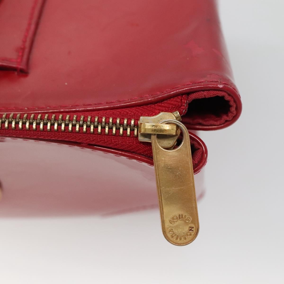 Louis Vuitton Rosewood Avenue Handbag Monogram Vernis Red Patent_Leather Handbag (Pre-Owned)