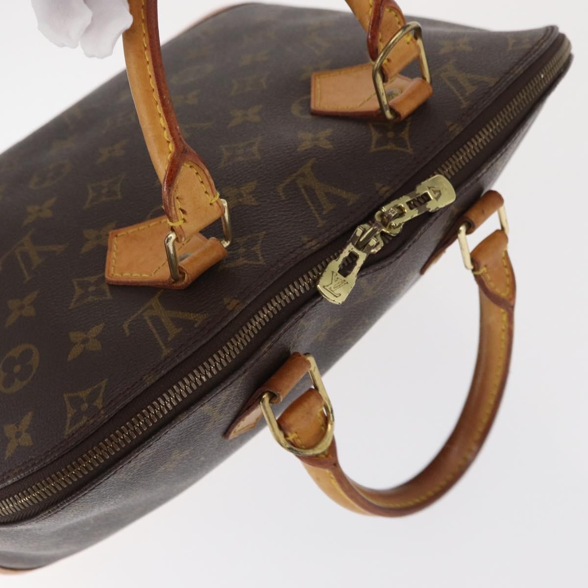 Louis Vuitton Alma Handbag Monogram Canvas Brown Canvas Handbag (Pre-Owned)