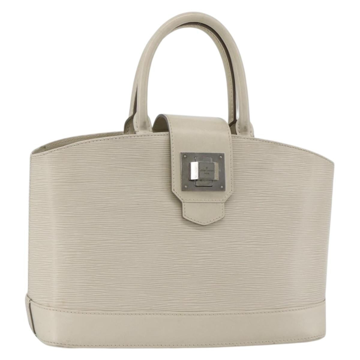Louis Vuitton Mirabeau Handbag Epi Leather Ecru Leather Handbag (Pre-Owned)