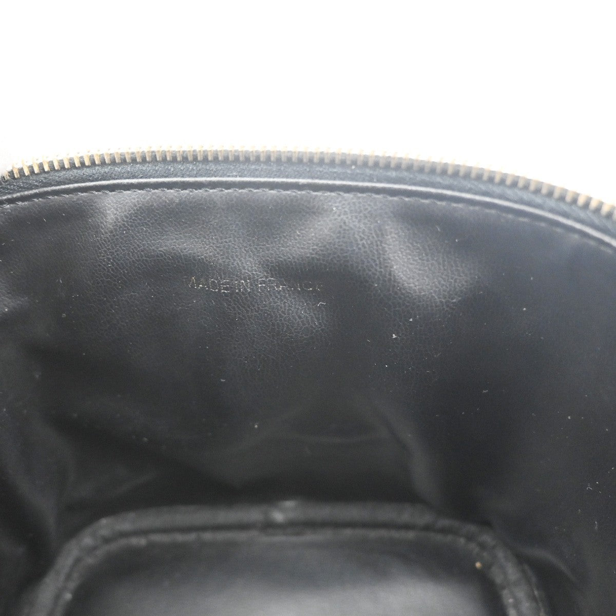 Chanel Vintage Timeless Cosmetic Case Caviar Black Leather Handbag (Pre-Owned)