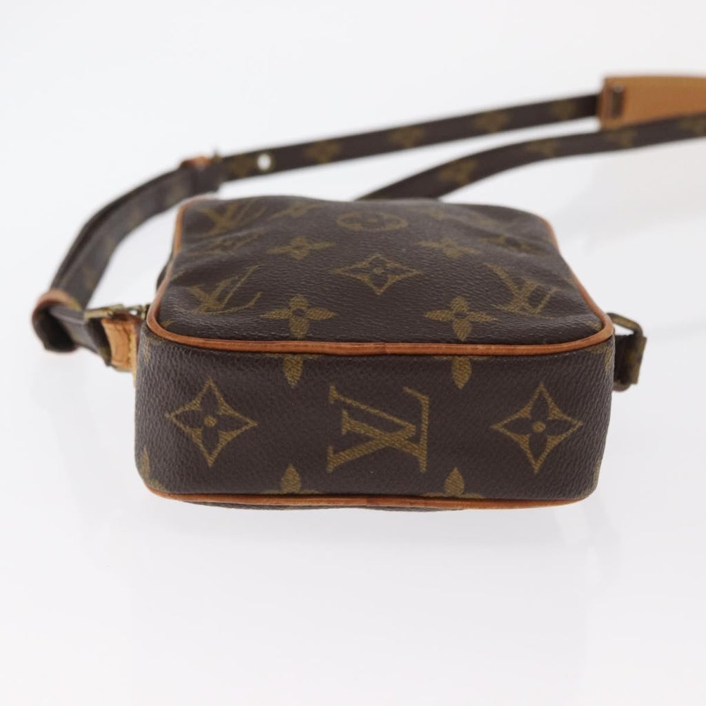 Louis Vuitton Danube Handbag Monogram Canvas Brown Canvas Shoulder Bag Bag (Pre-Owned)