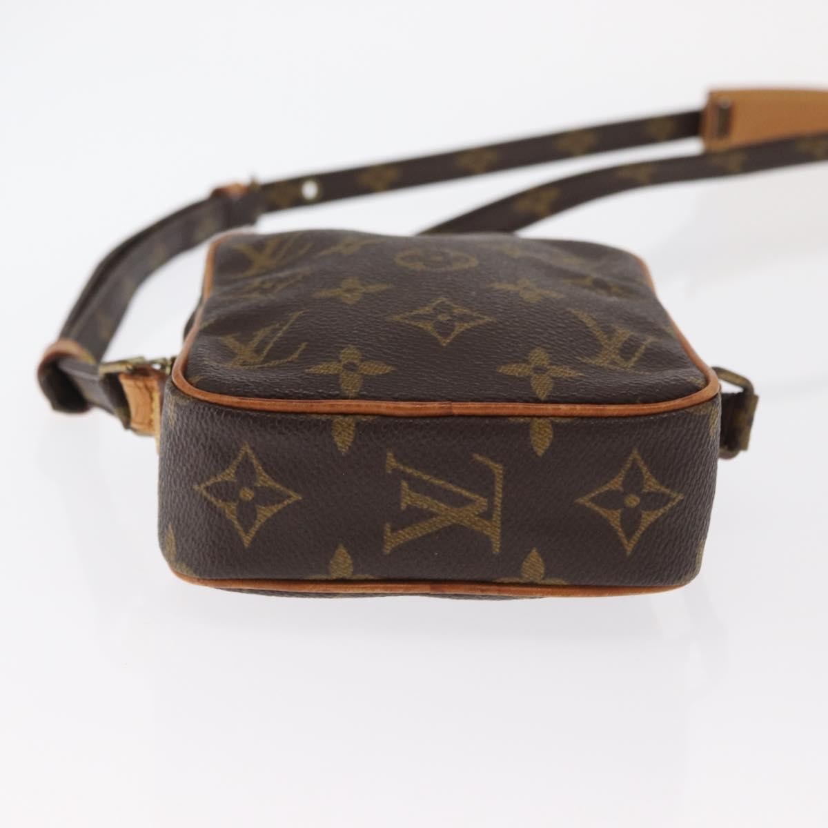 Louis Vuitton Danube Handbag Monogram Canvas Brown Canvas Shoulder Bag Bag (Pre-Owned)