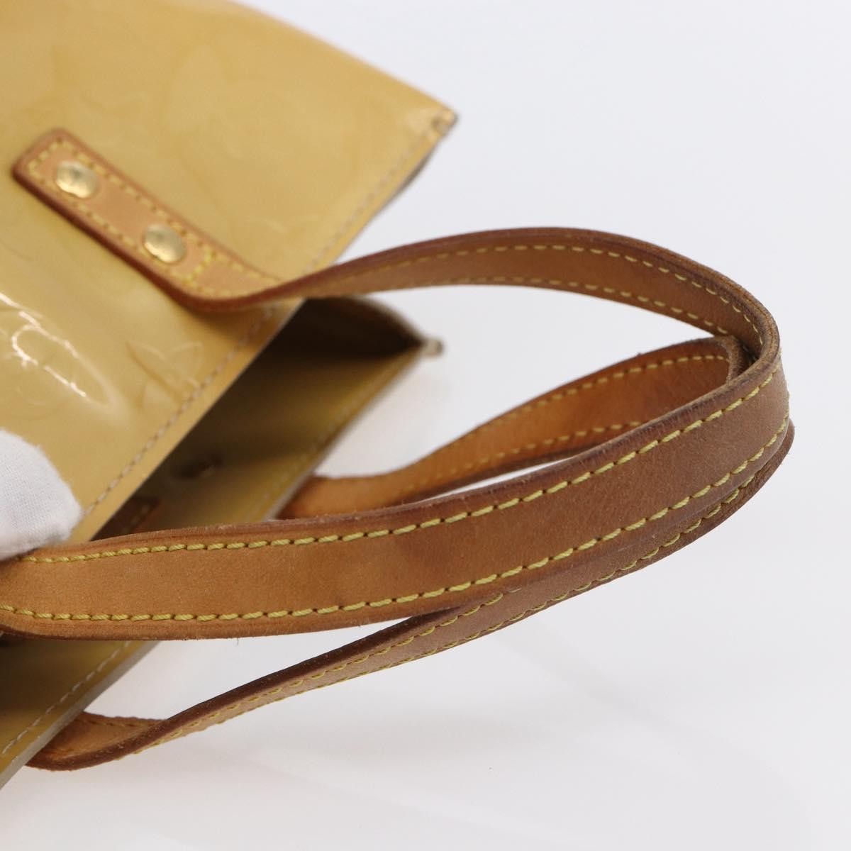 Louis Vuitton Reade Handbag Monogram Vernis Beige Patent_Leather Handbag (Pre-Owned)