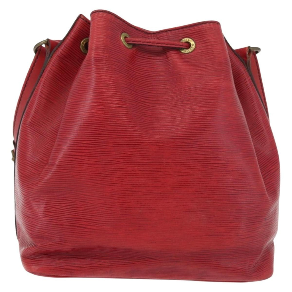 Louis Vuitton Petit Noe Handbag Epi Leather Red Leather Shoulder Bag Bag (Pre-Owned)