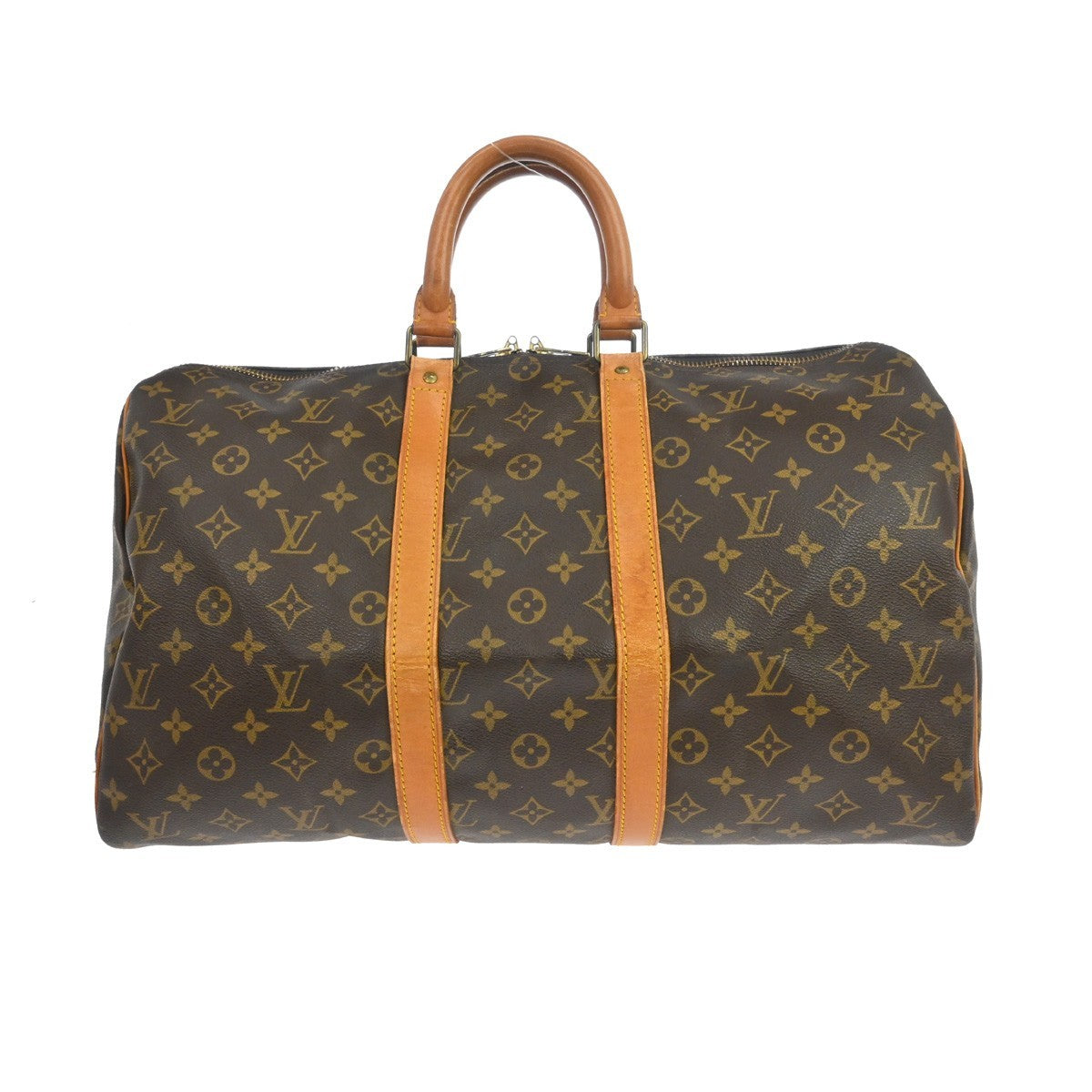Louis Vuitton Keepall Bag Monogram Canvas Brown Canvas Travel Bag Bag (Pre-Owned)