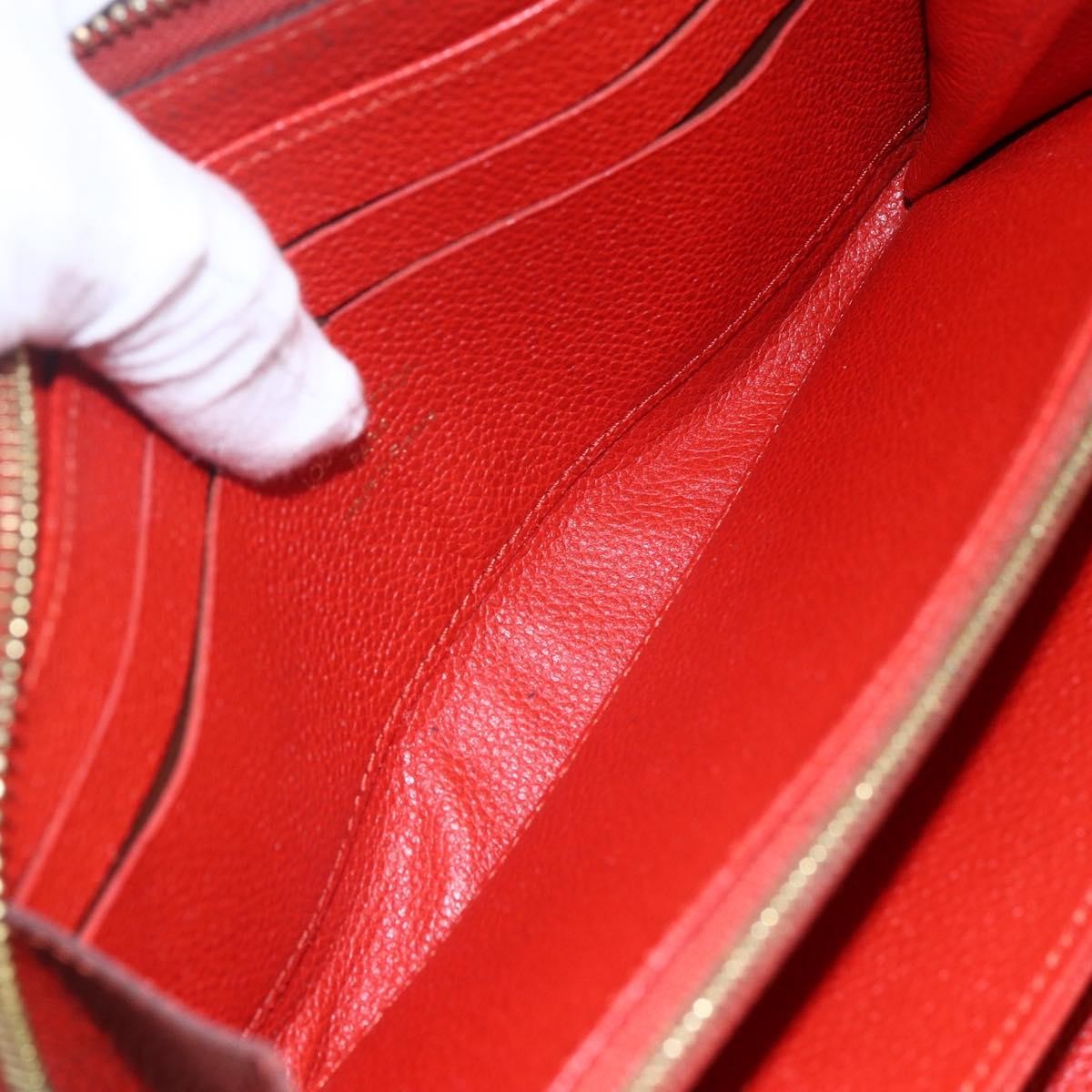 Louis Vuitton Portefeuille Zippy Monogramme Empreinte Monogramme Empreinte Red Leather Wallets Accessory (Pre-Owned)