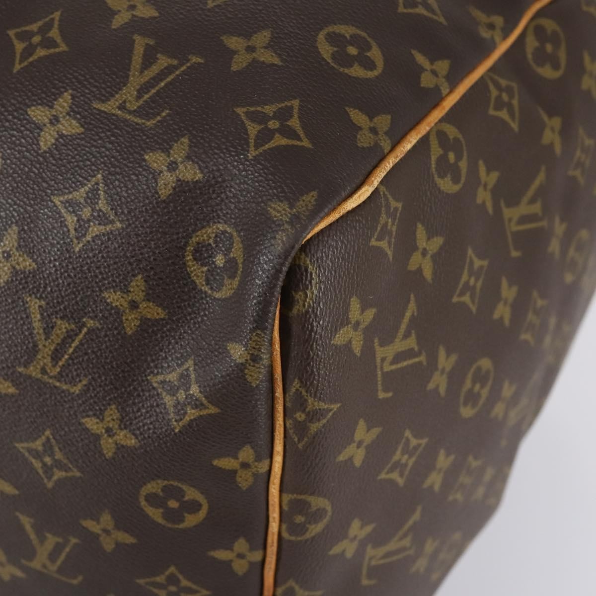 Louis Vuitton Keepall Bag Monogram Canvas Brown Canvas Travel Bag Bag (Pre-Owned)