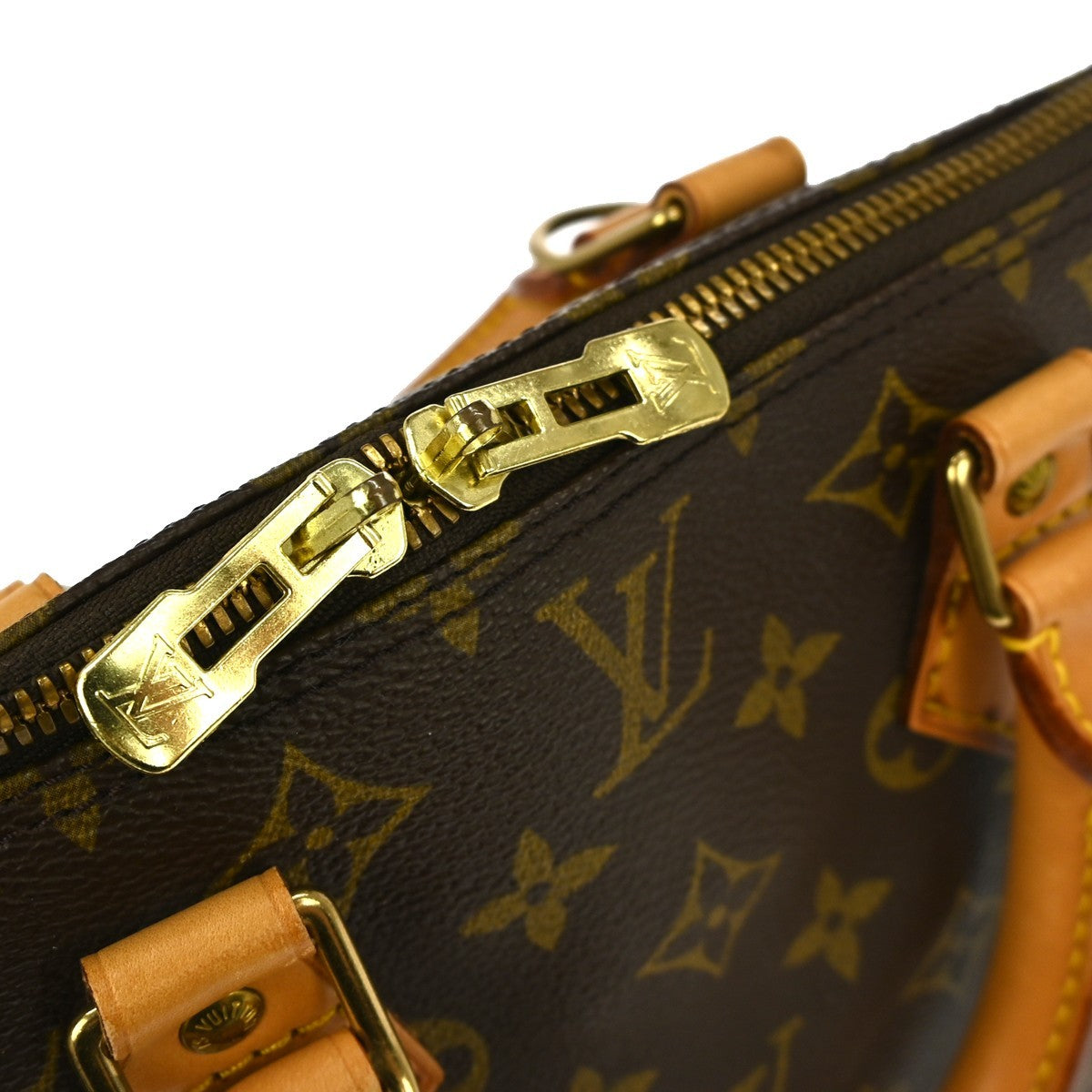 Louis Vuitton Alma Handbag Monogram Canvas Brown Canvas Handbag (Pre-Owned)
