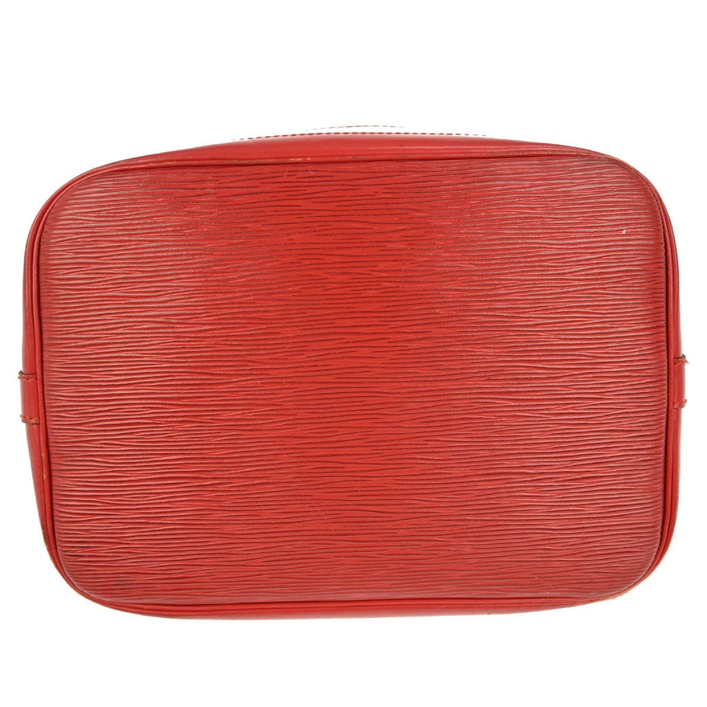 Louis Vuitton Noe Handbag Epi Leather Red Leather Shoulder Bag Bag (Pre-Owned)