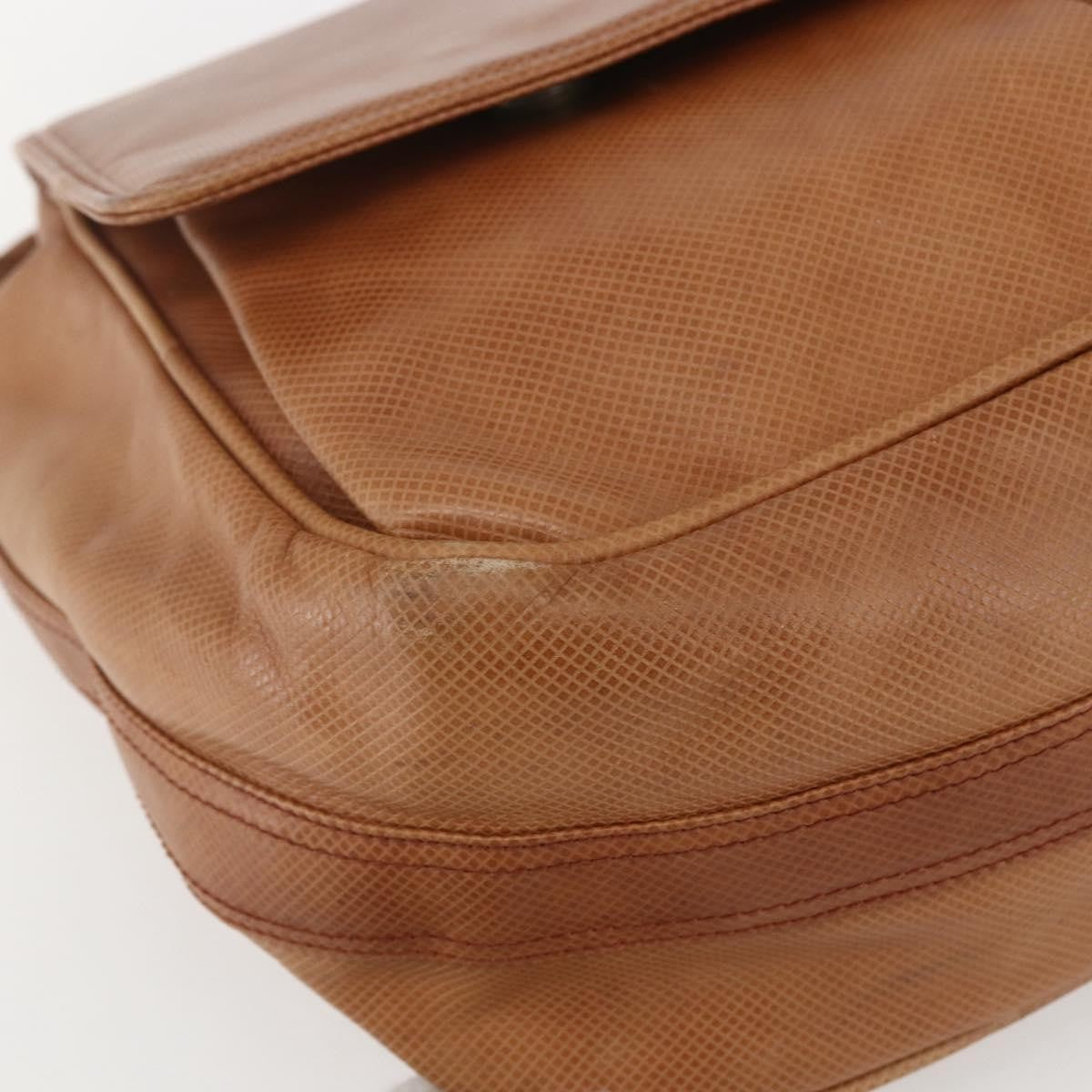 Bottega Veneta Vintage Shoulder Bag Leather Brown Leather Shoulder Bag Bag (Pre-Owned)