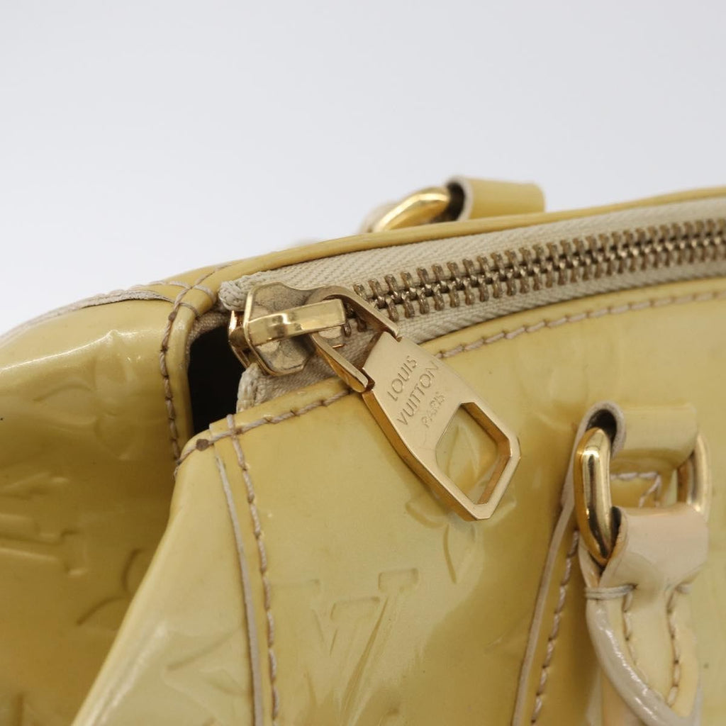 Louis Vuitton Sherwood Handbag Monogram Vernis Yellow Patent_Leather Handbag (Pre-Owned)
