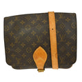 Louis Vuitton Cartouchiere Handbag Monogram Canvas Brown Canvas Shoulder Bag Bag (Pre-Owned)