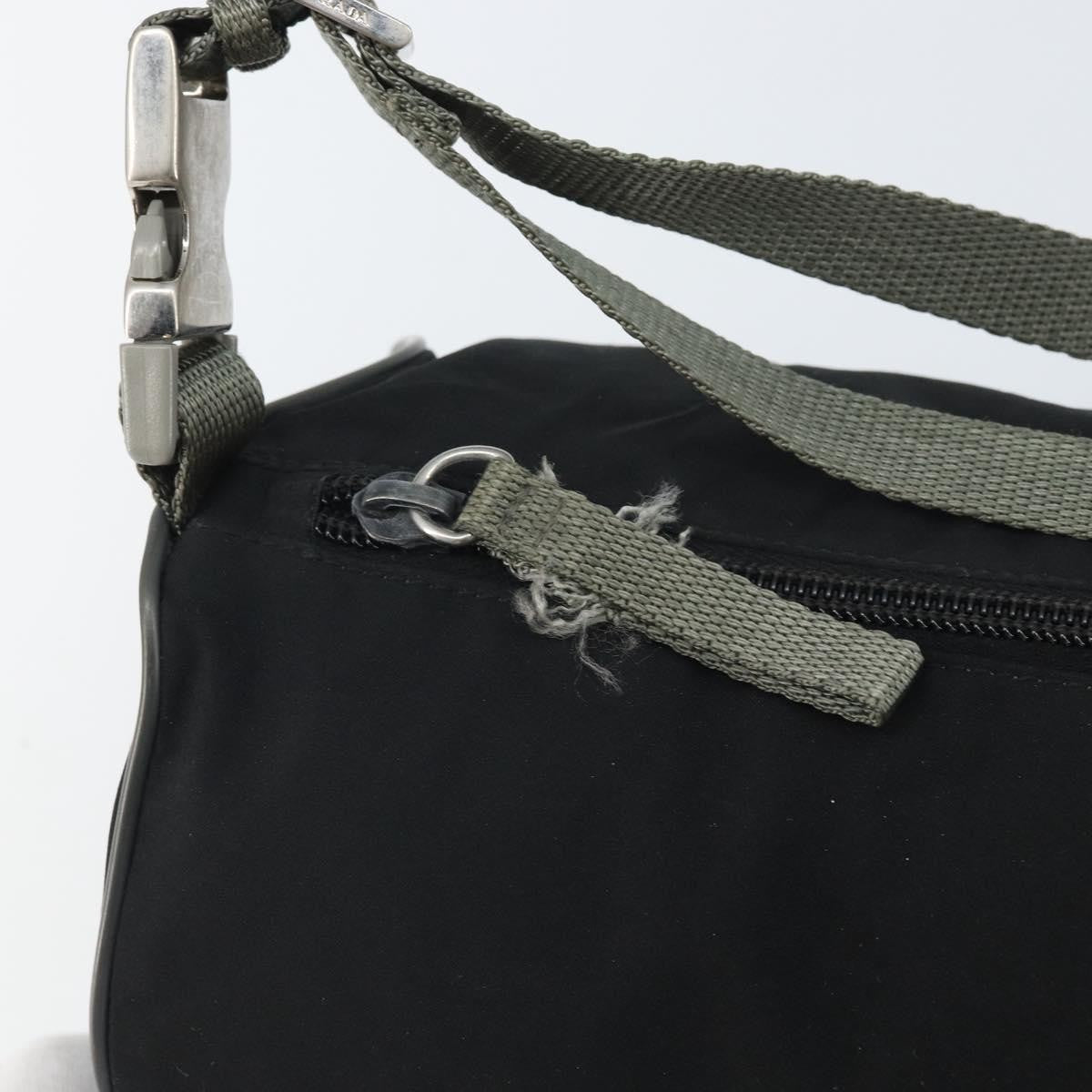 Prada Vintage Sport Shoulder Bag Nylon Black Nylon Shoulder Bag Bag (Pre-Owned)
