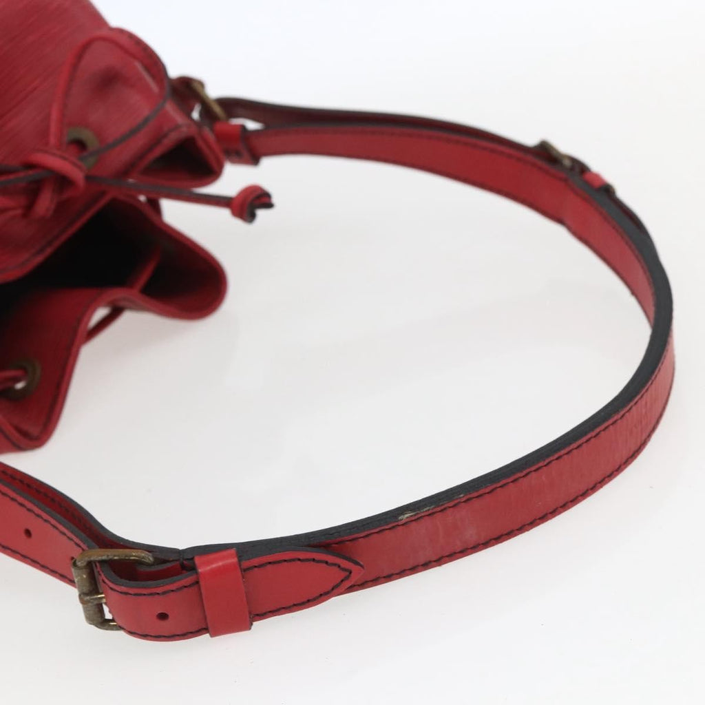 Louis Vuitton Petit Noe Nm Handbag Epi Leather Red Leather Shoulder Bag Bag (Pre-Owned)