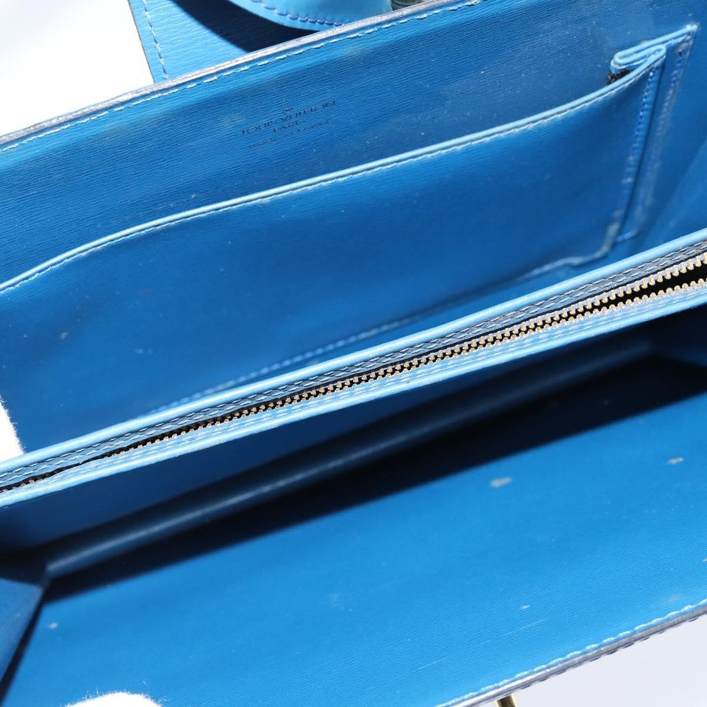 Louis Vuitton Capucines Shoulder Bag Epi Leather Blue Leather Shoulder Bag Bag (Pre-Owned)