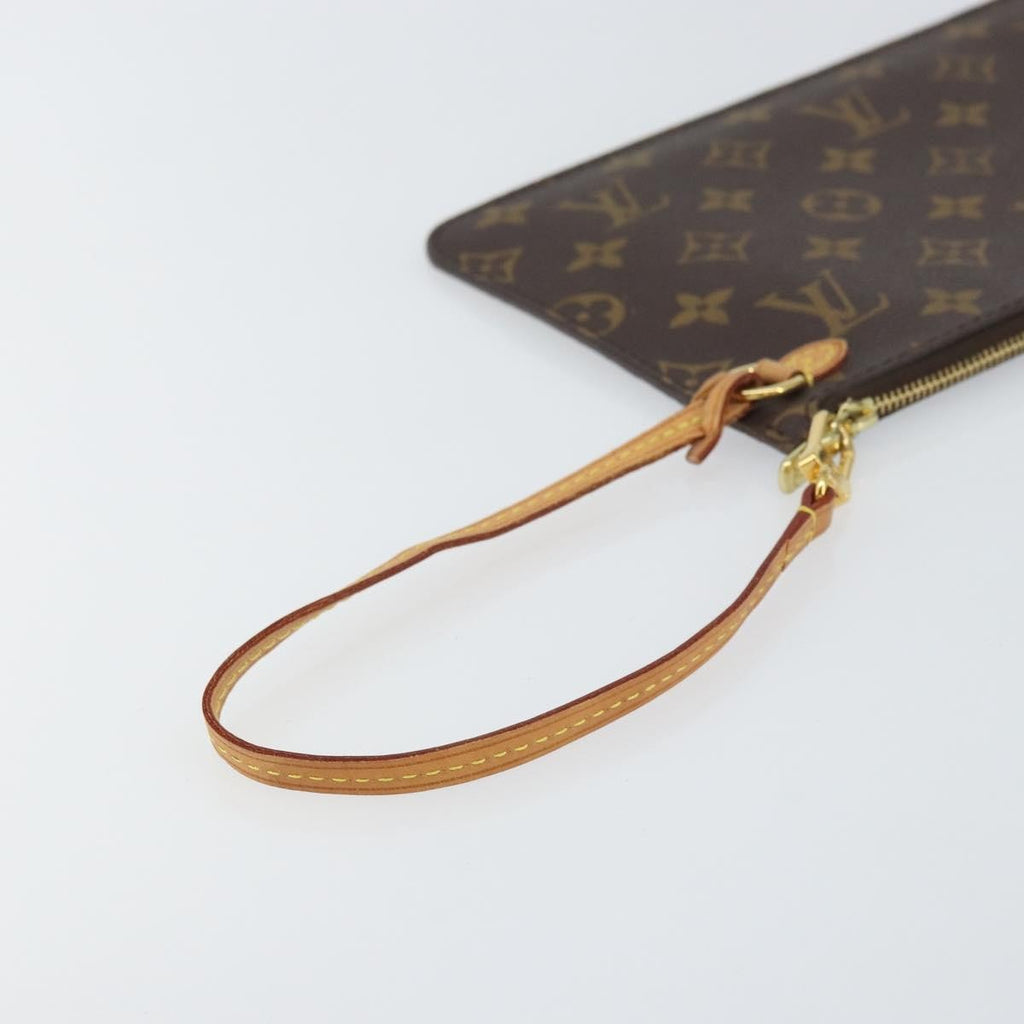 Louis Vuitton Neverfull Pochette Monogram Canvas Brown Canvas Clutche & Pouche Bag (Pre-Owned)