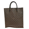 Louis Vuitton Sac Plat Bag Damier Brown Canvas Tote Bag Bag (Pre-Owned)