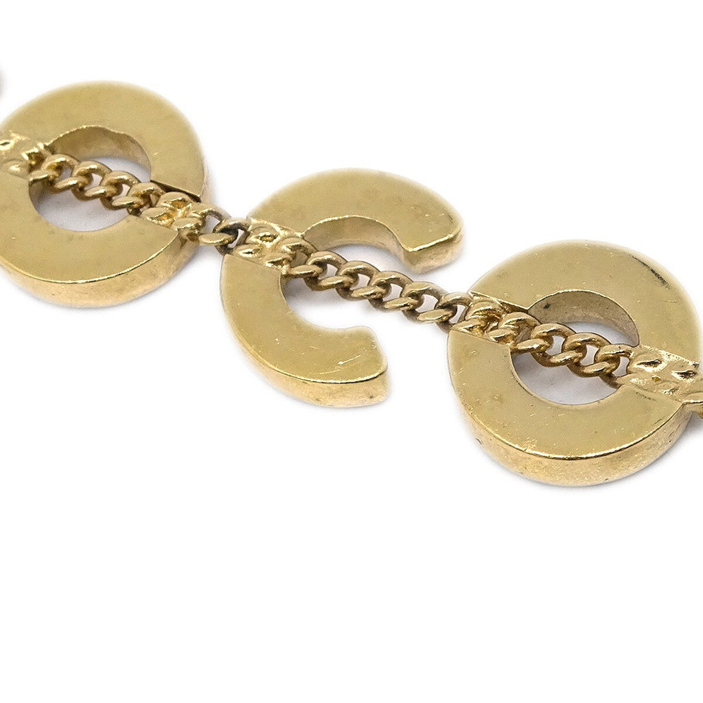 Chanel Coco Long Necklace Gold-Plated Gold Gold_Plated Necklace Jewelry (Pre-Owned)