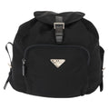 Prada Front Pocket Backpack Tessuto Black Nylon Backpack Bag (Pre-Owned)