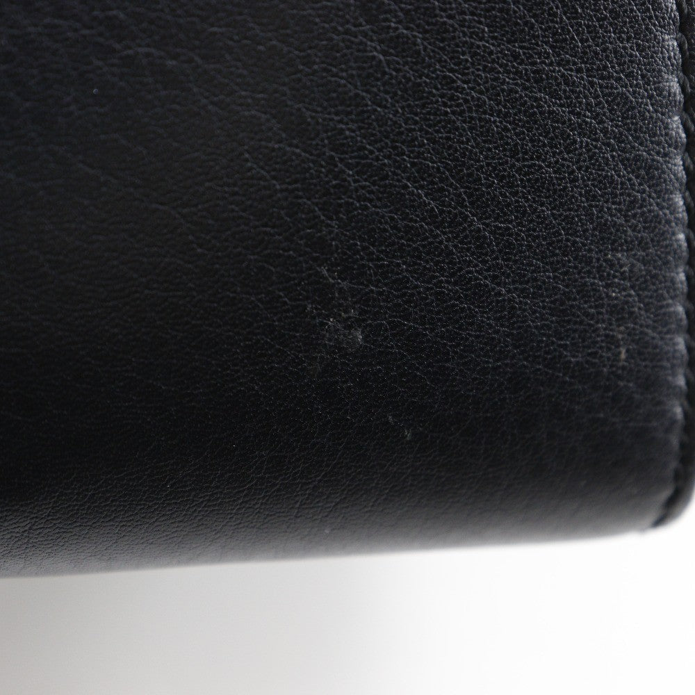 Fendi Petite 3Jours Bag Leather Black Leather Handbag (Pre-Owned)