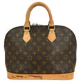 Louis Vuitton Alma Handbag Monogram Canvas Brown Canvas Handbag (Pre-Owned)